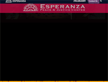 Tablet Screenshot of esperanzacenter.org